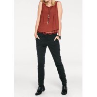 Lace top, terracotta