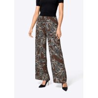 Druckhose, braun-bedruckt