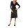 Jerseykleid m. Raffungen, schwarz