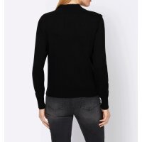 Designer-Pullover m.Pailletten, schwarz