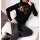 Designer-Pullover m.Pailletten, schwarz