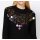 Designer-Pullover m.Pailletten, schwarz