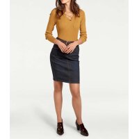 Designer-Rippenpullover, gelb