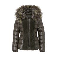 2-in-1-Parka + Daunenjacke, oliv