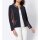 Jerseyjacke, dunkelblau-cognac