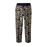 Trousers, black-golden