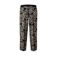Trousers, black-golden
