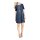 Velourslederimitat-Kleid, marine