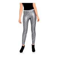 Sequin leggings, silver grey