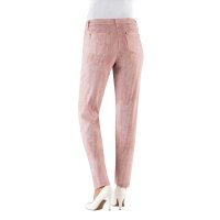 Stretch-Jeans, rosé-bedruckt