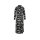 Shirt dress with wrap effect, black-champagne
