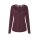 Shirt with lace trim, berry