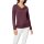 Shirt with lace trim, berry