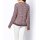 Strickjacke m. Fransen, beere-gemustert