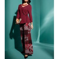 Druckhose, rot-bedruckt