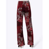 Druckhose, rot-bedruckt