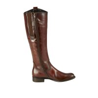 Marken-Lederstiefel, cognac