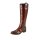 Marken-Lederstiefel, cognac