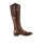 Marken-Lederstiefel, cognac