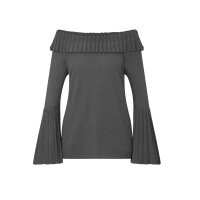 Schurwolle-Seide-Pullover, anthrazit