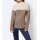 Pullover m. Kelchkragen, taupe-creme