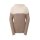 Pullover m. Kelchkragen, taupe-creme