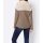 Pullover m. Kelchkragen, taupe-creme