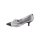 Pumps with lace, black-grey-metalic