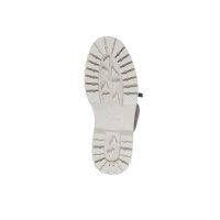 Calf skin leather lace boots, grey
