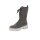 Calf skin leather lace boots, grey