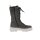Calf skin leather lace boots, grey
