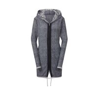 Wende-Kapuzenjacke, grau-gemustert