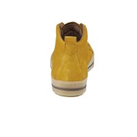 Marken-Leder-High-Top-Sneaker, gelb