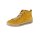 Marken-Leder-High-Top-Sneaker, gelb
