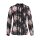 Marken-Bluse m. Spitze, schwarz-bunt