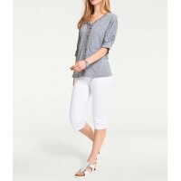 Shirt with lacings, grey-blend