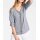 Shirt with lacings, grey-blend
