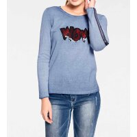Sweter z cekinami, jasnoniebieski