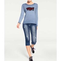 Sweter z cekinami, jasnoniebieski