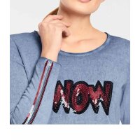Sweter z cekinami, jasnoniebieski