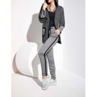 Patchjacke, grau