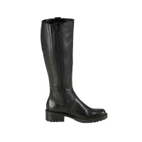 Marken-Lederstiefel m. Warmfutter, schwarz