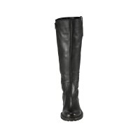 Marken-Lederstiefel m. Warmfutter, schwarz