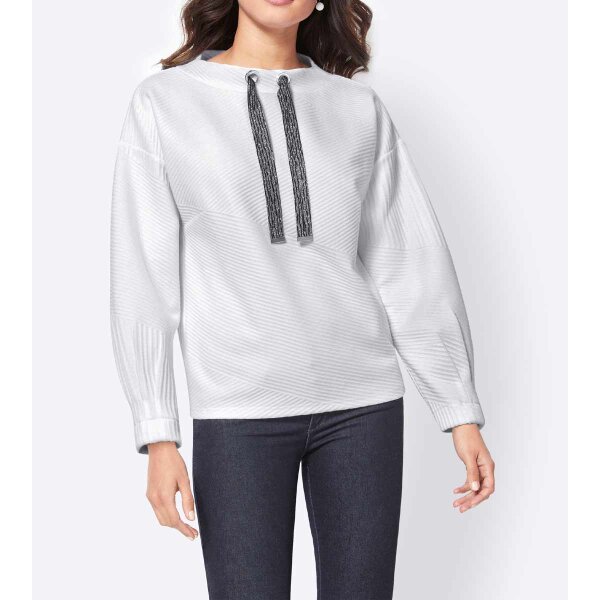 Kuschel-Sweatshirt, weiß