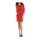 Designer-Drapékleid, koralle