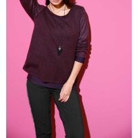 2-in-1-Pullover, burgund
