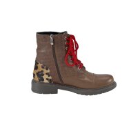 Schnürstiefelette, braun-camel