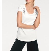 Designer-Blusentop, offwhite
