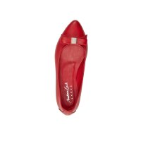 Leder-Ballerina, rot