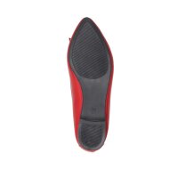 Leder-Ballerina, rot